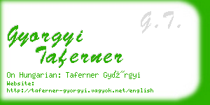 gyorgyi taferner business card